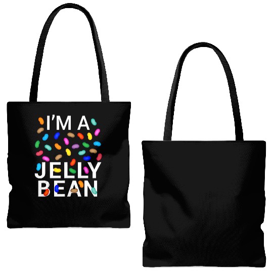 pretend im jelly bean halloween candy costume Tote Bags (AOP)