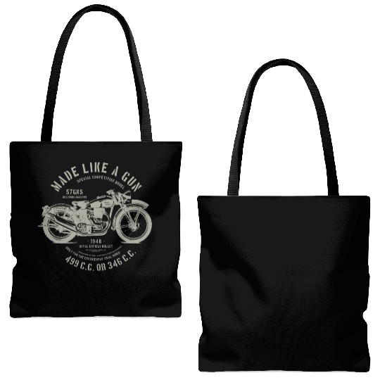 Royal Enfield Bullets 1948 Tote Bags (AOP)