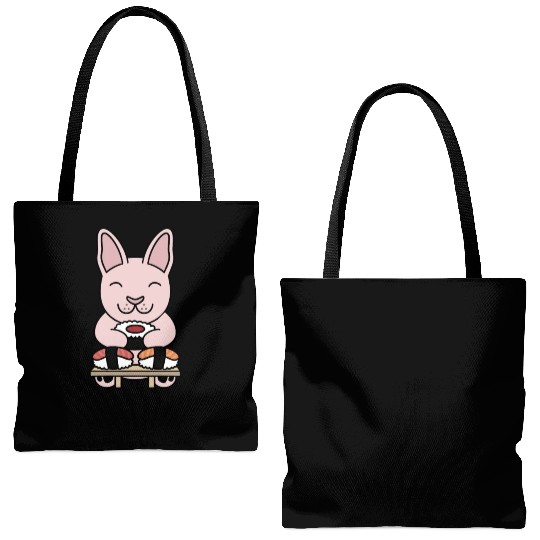 Sushi Lover Sphynx Cat Tote Bags (AOP)