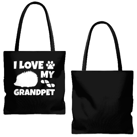 I Love My Grandpet Hedgehog Tote Bags (AOP)