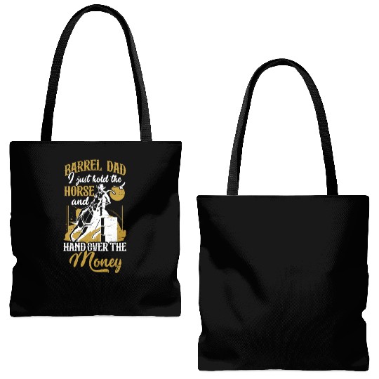 Barrel Racing Rodeo Equestrian Horse Barrel Racer Tote Bags (AOP)