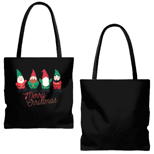Christmas Funny Gnomes Tote Bags (AOP)