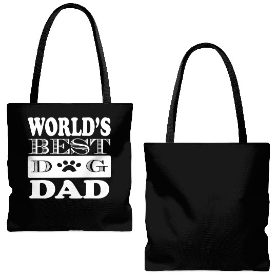 Worlds Best Dog Dad Tote Bags (AOP)
