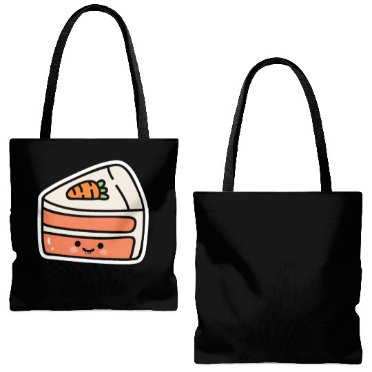Carrot Cake Sweet Carrot Cake Tote Bags (AOP)
