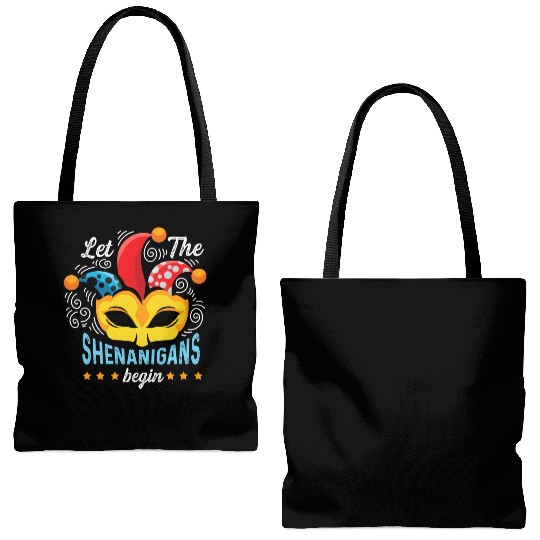 Shenanigans Begins Joker or Funny Person Gift Tote Bags (AOP)