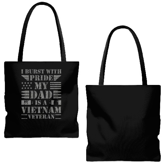 Proud Son Daughter of A Vietnam Veteran Tote Bags (AOP)