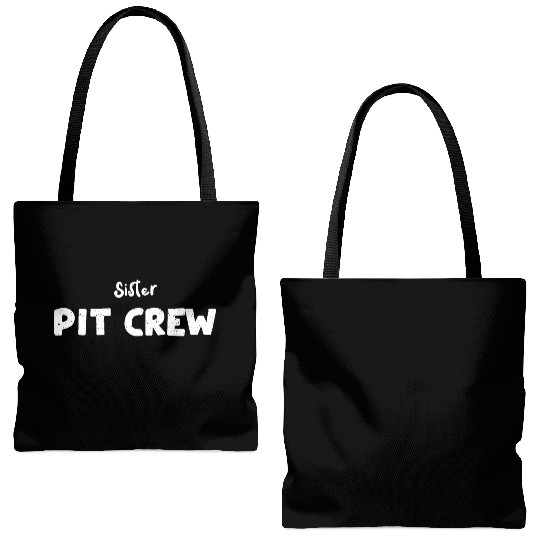 Sister Pit Crew - Sister Tote Bags (AOP)