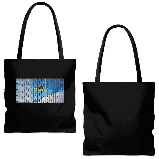 snowboarding Tote Bags (AOP)