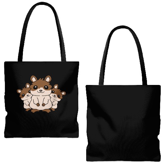 Crew hamster family kids Tote Bags (AOP)