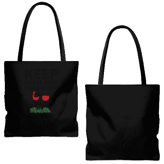 keep calm and Passover that wine Tote Bags (AOP)