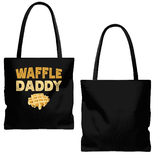 Waffle Daddy Food Waffle Whisperer Fathers Day Tote Bags (AOP)