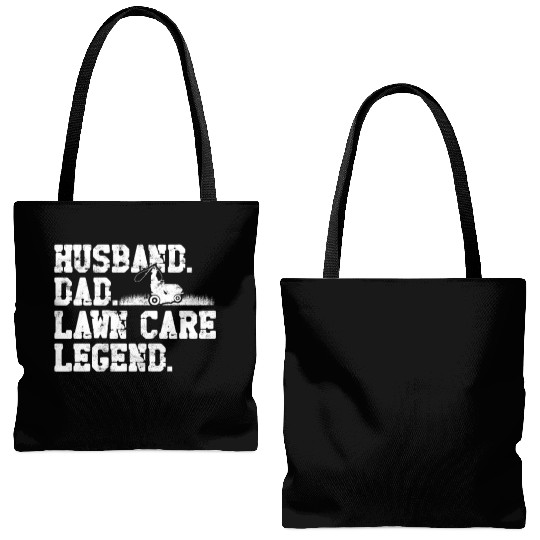 Husband Dad Lawn Care Legend - husband Tote Bags (AOP)