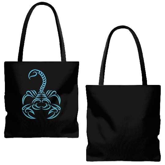 Scorpio Zodiac Water Sign Scorpion Logo Tote Bags (AOP)