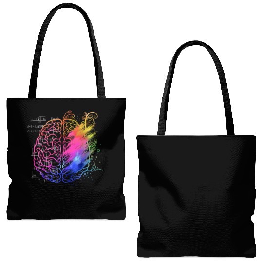 Art Teacher Brain, Math Teacher Tote Bags (AOP)