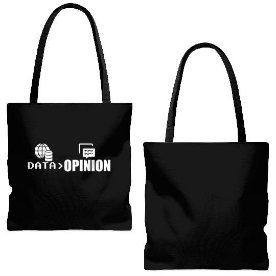 Data > Opinion Coding Coder Code Programmer Tote Bags (AOP)