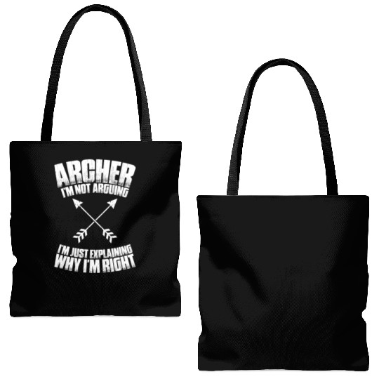 Archer Archery Bow Hunting Bowman Arrow Bow Hunter Tote Bags (AOP)