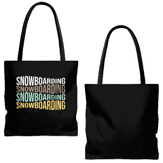 snowboarding Tote Bags (AOP)