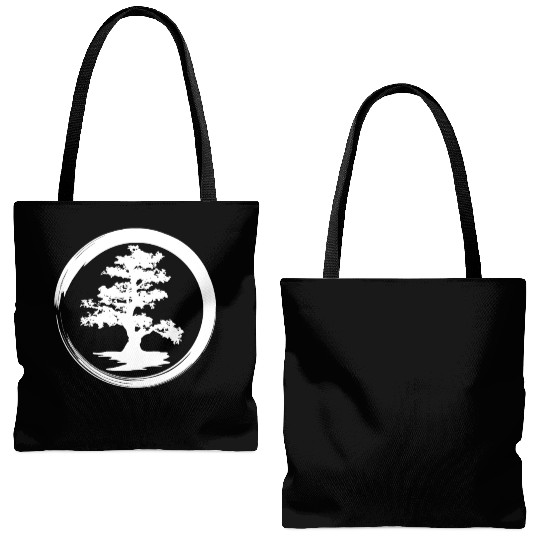 japanese bonsai tree Tote Bags (AOP)