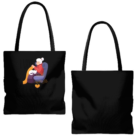 I Love My Grandma Tote Bags (AOP)