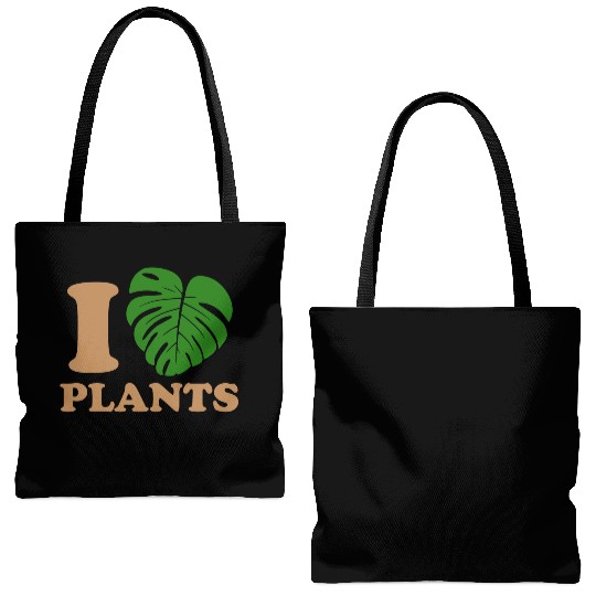 I love plants Tote Bags (AOP)