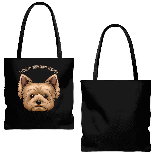 Dog Lover - I Love My Yorkshire Terrier Tote Bags (AOP)