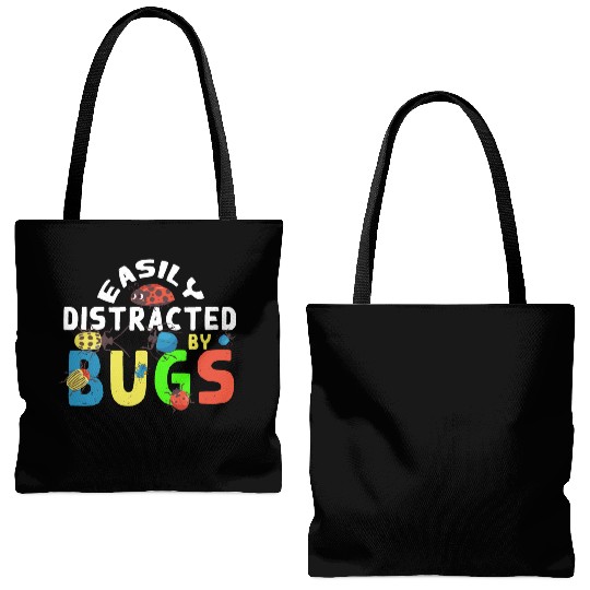 Funny Bug Lover Insects Tote Bags (AOP)