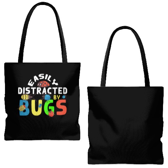 Funny Bug Lover Insects Tote Bags (AOP)