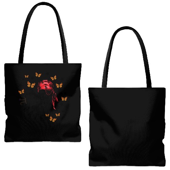 Halloween Math Teacher Tote Bags (AOP), Pi Rate Skull Humor
