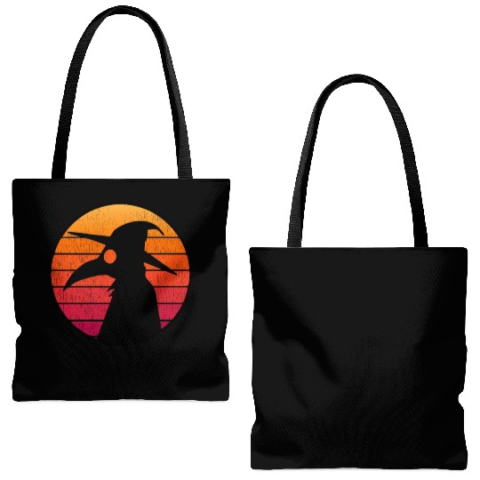 The Plague Doctor Costume Kids Retro Sun Plague Tote Bags (AOP)