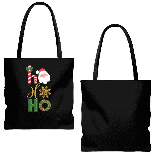 Ho Ho Ho Christmas icons Tote Bags (AOP)