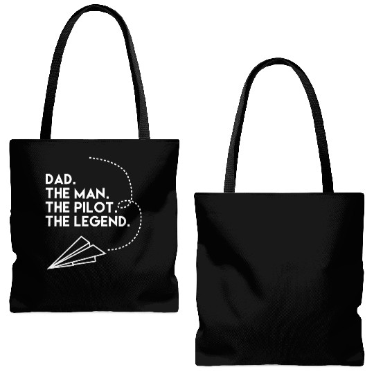 Perfect For Dads Husband Heros In Aviation Tote Bags (AOP)