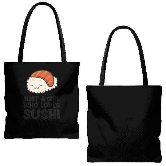 Japanese Food Kawaii Sushi Just a Girl Who Loves Tote Bags (AOP)