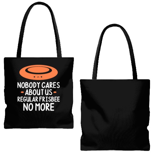 Nobody Cares About Us Regular Frisbee No More Tote Bags (AOP)