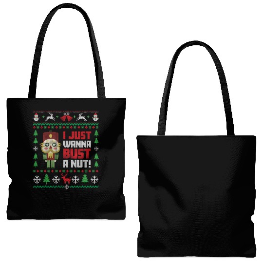 Nutcracker Ugly Christmas Ugly Christmas Saint's Tote Bags (AOP)