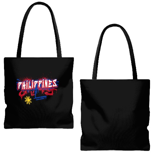 Philippines graffiti flag design Tote Bags (AOP)