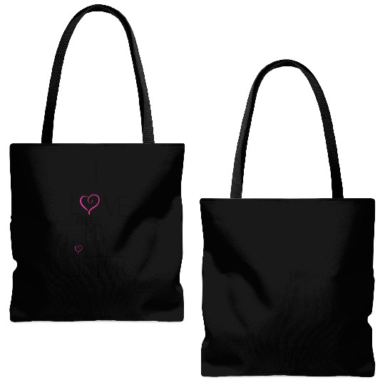 I Love My Sister Tote Bags (AOP)