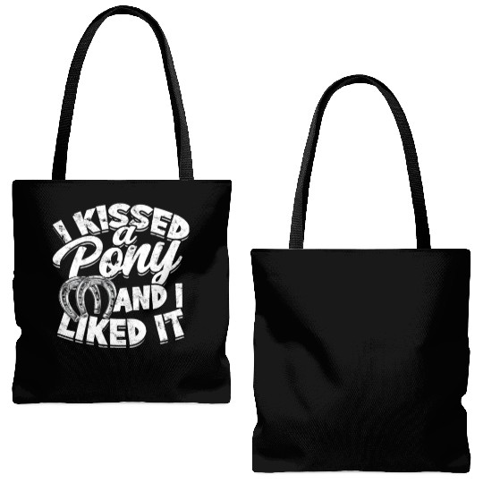 I kissed a pony and I liked it - horse Tote Bags (AOP)
