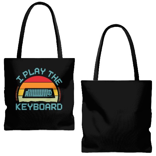 Keyboard Gamer Computer Science Gaming Tote Bags (AOP)