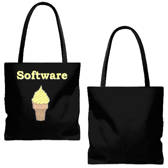 Software Vanilla Ice Cream Tote Bags (AOP)