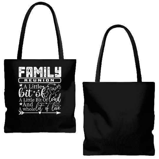 Family Reunion A Little Bit Of Crazy Tote Bags (AOP)
