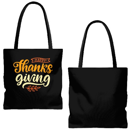 Happy Thanksgiving Day in 2023 Tote Bags (AOP)