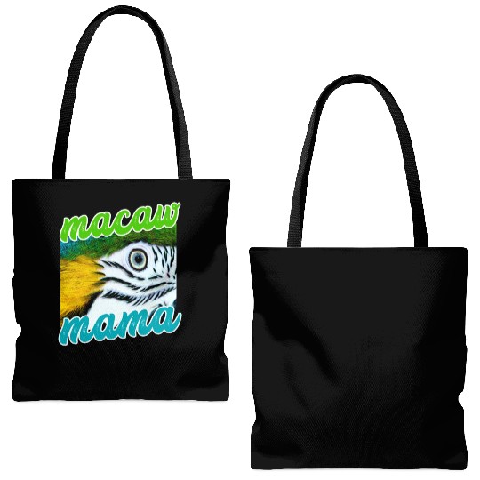 Blue And Yellow Macaw - Parrot Tote Bags (AOP)