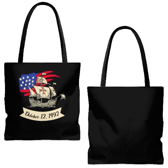 Columbus Day 1492 Tote Bags (AOP)