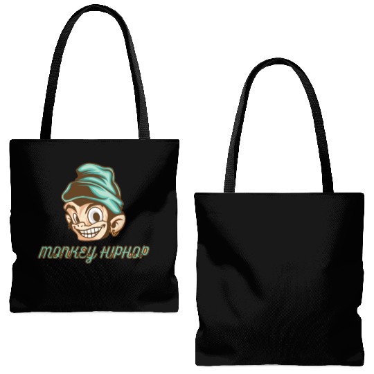 Green Monkey Hiphop Tote Bags (AOP)
