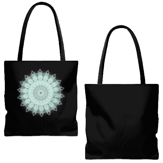 Light Green Cool Sign Tote Bags (AOP)