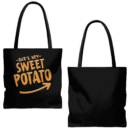 She Is My Sweet Potato Tote Bags (AOP)