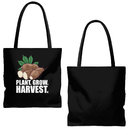 Cassava Farmer - Plant Grow Harvest Tote Bags (AOP)