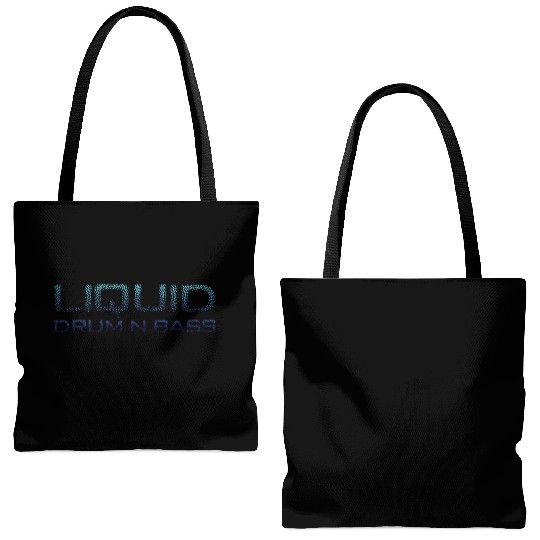 Liquid Drum N Bass Blue DNB Version Tote Bags (AOP)