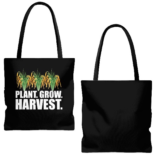 Rice Farmer - Plant Grow Harvest Tote Bags (AOP)