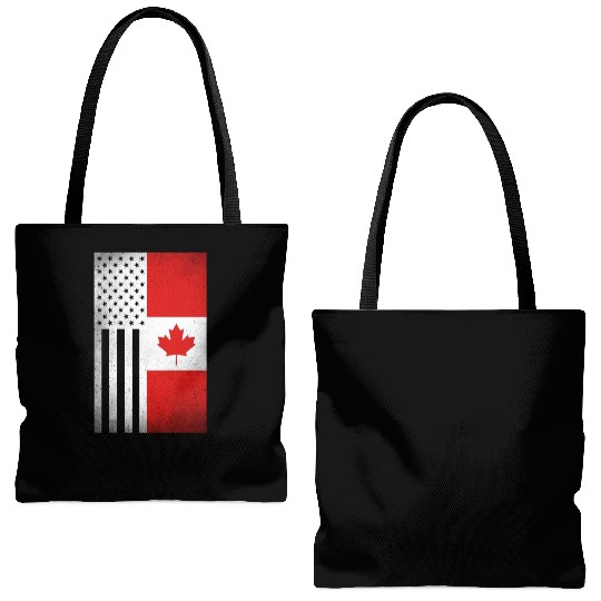Canada Design for proud Canadian Americans Tote Bags (AOP)